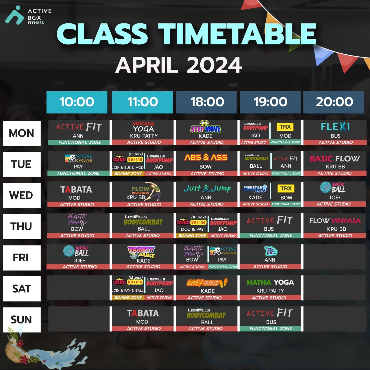 april timetable