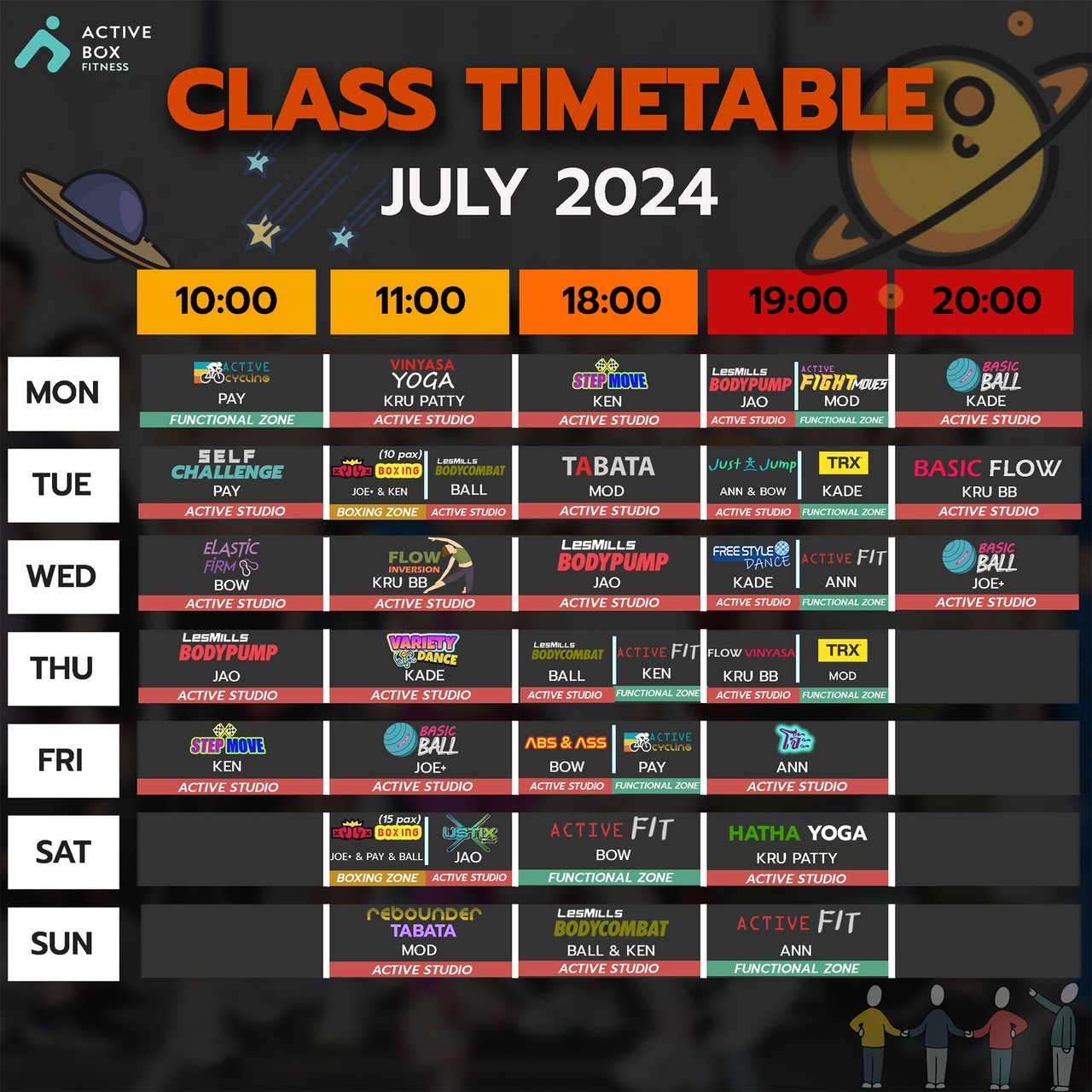 july timetable